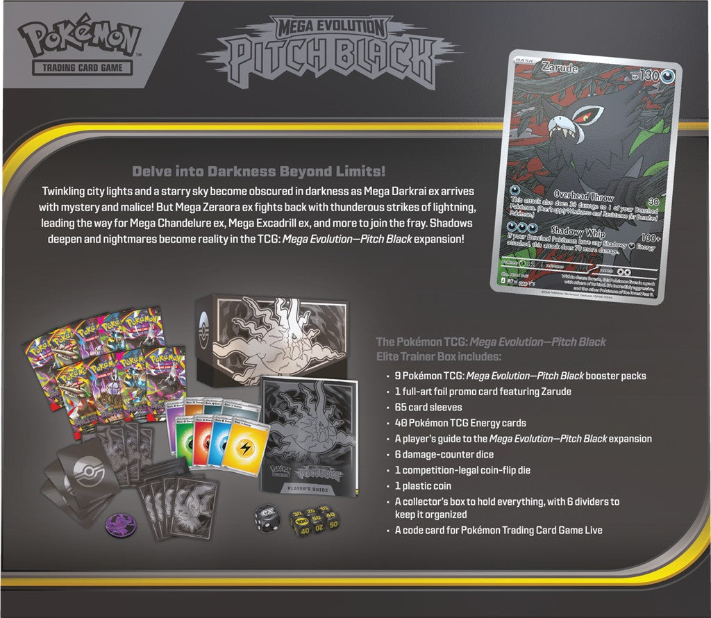 Pokémon TCG: Mega Evolution - Pitch Black - Elite Trainer Box